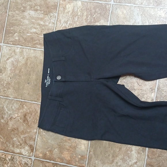 Faded Glory Black Bootcut Stretchy Pants 6% Spandex Size 12 - Picture 2 of 5